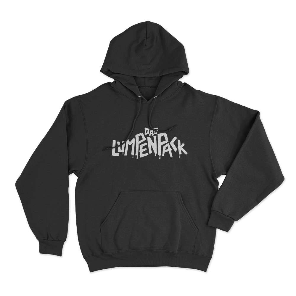 Das Lumpenpack Classic Logo Unisex Hoodie Black Das Lumpenpack Classic Logo Unisex Hoodie Black