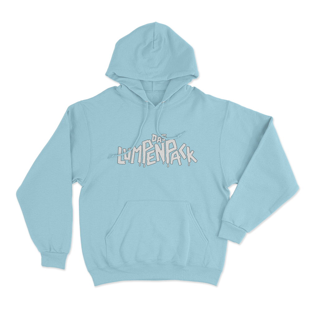 Das Lumpenpack Classic Logo Unisex Hoodie Sky Blue Das Lumpenpack Classic Logo Unisex Hoodie Sky Blue