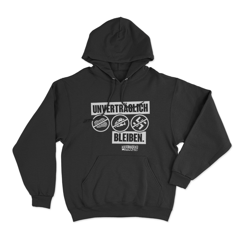 Unverträglich Unisex Hoodie Black Unvertraglich Unisex Hoodie Black
