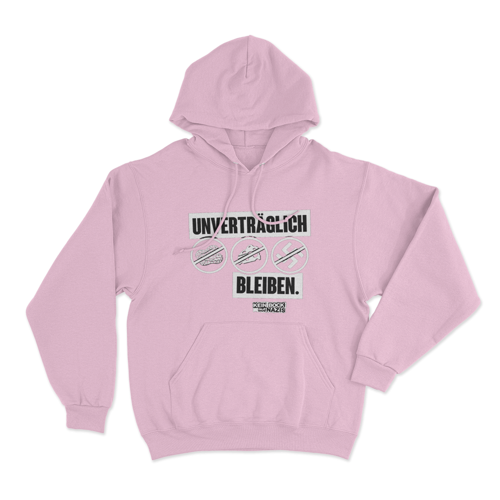 Unverträglich Unisex Hoodie Pink Unvertraglich Unisex Hoodie Pink