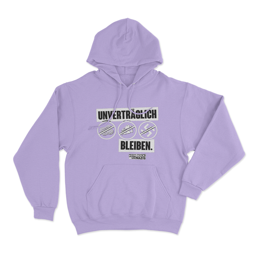 Unverträglich Unisex Hoodie Purple Unvertraglich Unisex Hoodie Purple